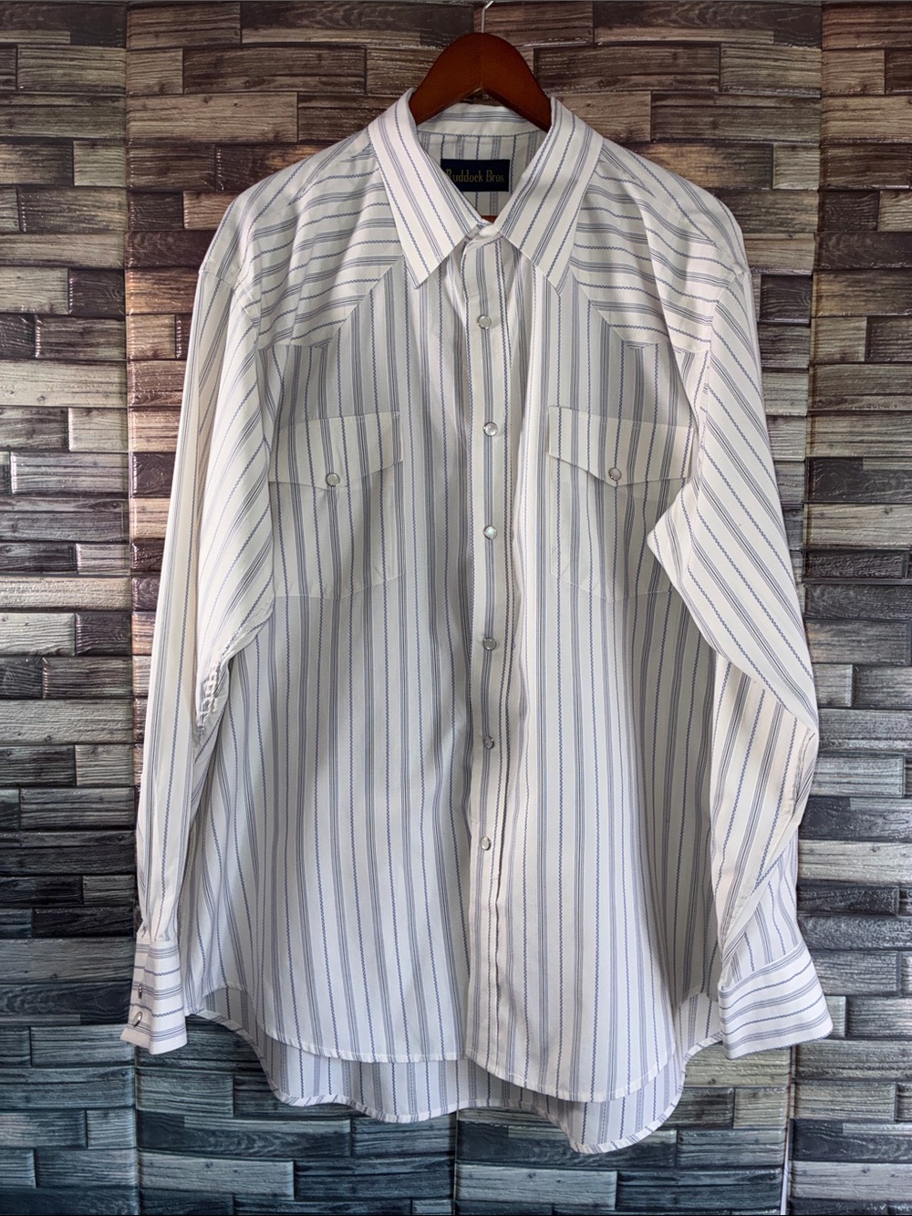 Vintage Ruddock Bros. Western Snap Button Long Sleeve Shirt Size 2XL